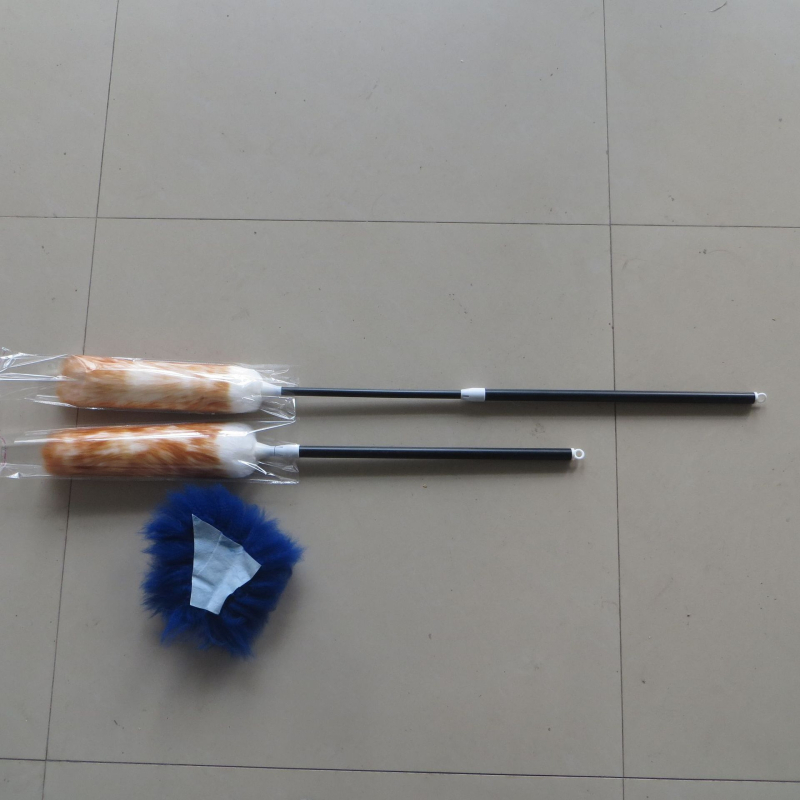 Vilnos dulkių šluostės gamintojas tiekia daugiaspalvį antistatinį dulkių šluostę, ištraukiamą kotą, buitinį automobilių dulkių šluostę