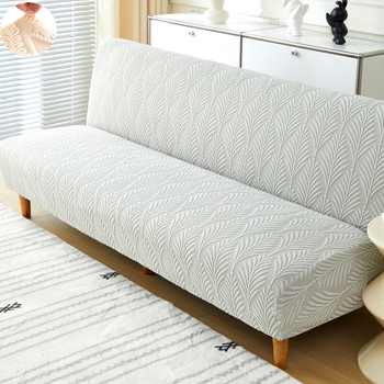 2025 Калъф за диван без подлакътници, цялостен, прост, 1,5 м, калъф за възглавница с прав ред, плат, сгъваем диван с двойна употреба