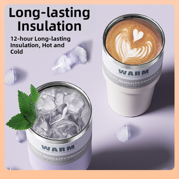 ⊕Διασυνοριακό ποτήρι αυτοκινήτου 30oz Θερμομονωτικό ποτήρι πάγου από ανοξείδωτο ατσάλι 304 Ποτήρι αυτοκινήτου μεγάλης χωρητικότητας για διπλό καφέ