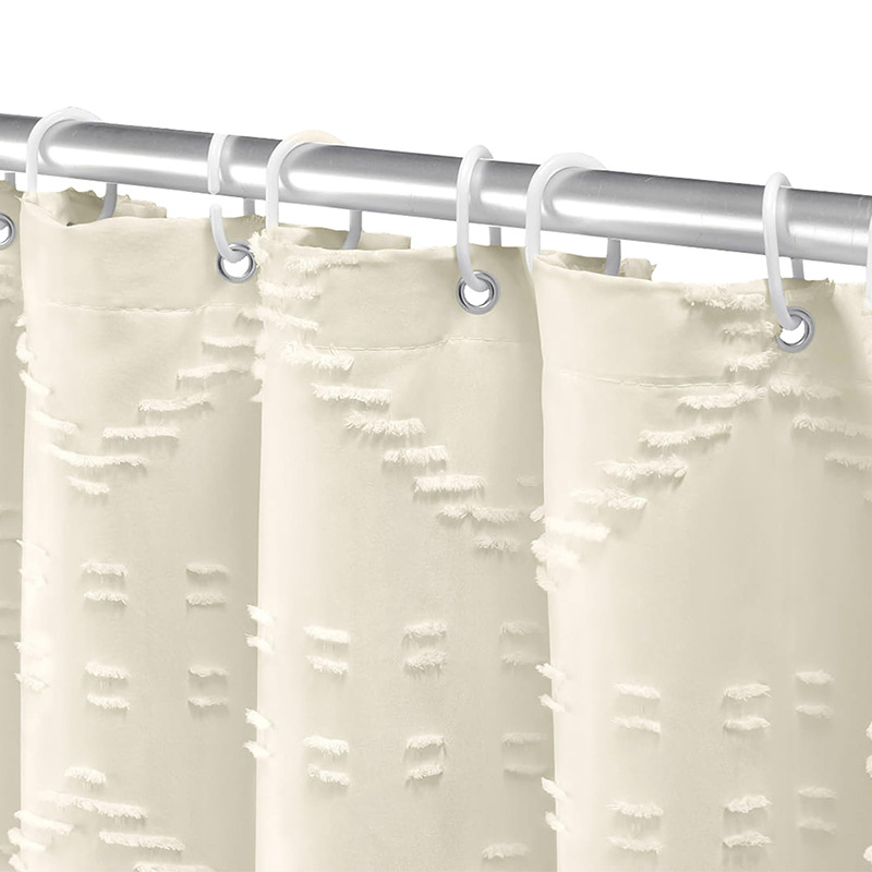 Piiriülene dušikardin Boheemlaslik lõikelilledega veekindel dušikardin paksendatud ühevärvilise hotelli vannitoa dušikardina tehase hulgimüük