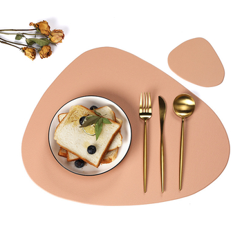 Nahkne Euroopa stiilis söögimatt Söögilauamatt Hotelli lääne toidualuste kolmnurkne soojusisolatsioonimatt Alumiste ülikond