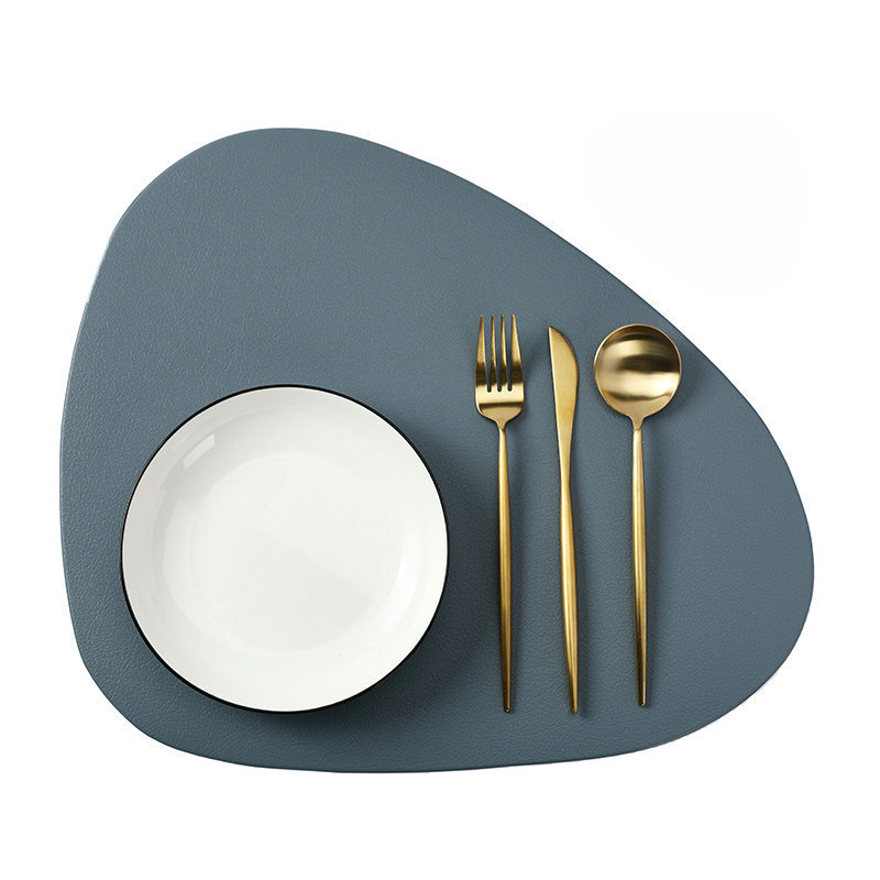 Nahkne Euroopa stiilis söögimatt Söögilauamatt Hotelli lääne toidualuste kolmnurkne soojusisolatsioonimatt Alumiste ülikond