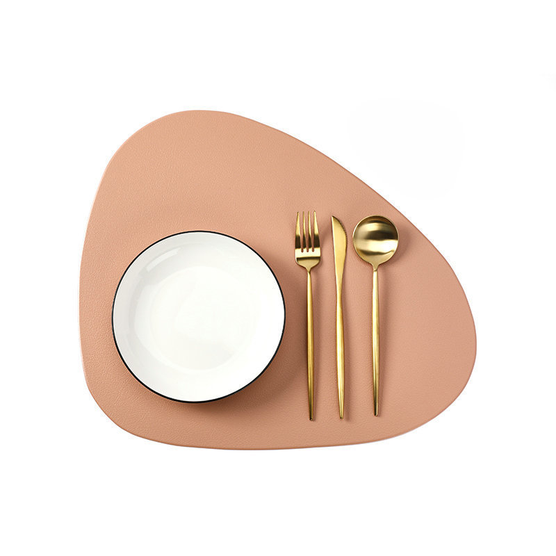 Nahkne Euroopa stiilis söögimatt Söögilauamatt Hotelli lääne toidualuste kolmnurkne soojusisolatsioonimatt Alumiste ülikond