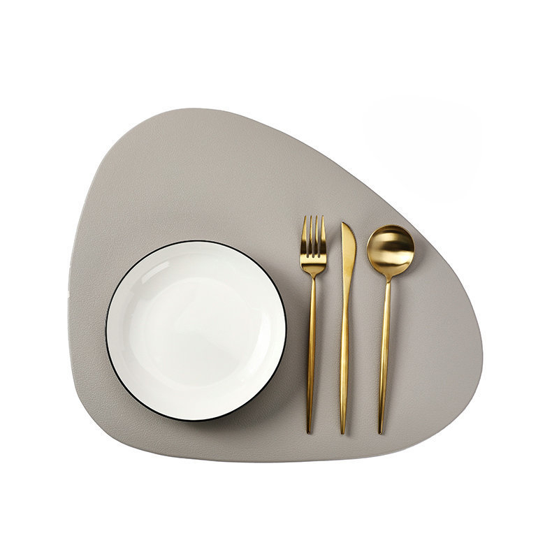 Nahkne Euroopa stiilis söögimatt Söögilauamatt Hotelli lääne toidualuste kolmnurkne soojusisolatsioonimatt Alumiste ülikond