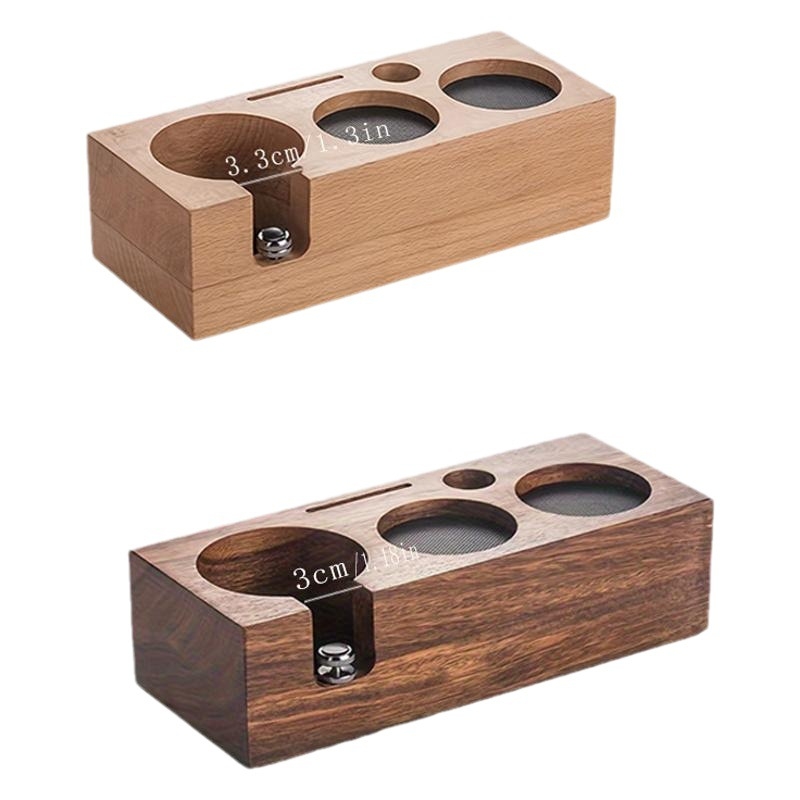 Kavos miltelių sėdynė Kavos aparato rankena Atraminis indų laikymas Riešutmedžio įdaro sėdynė Medžio masyvo pagrindas Laikymo pagrindas