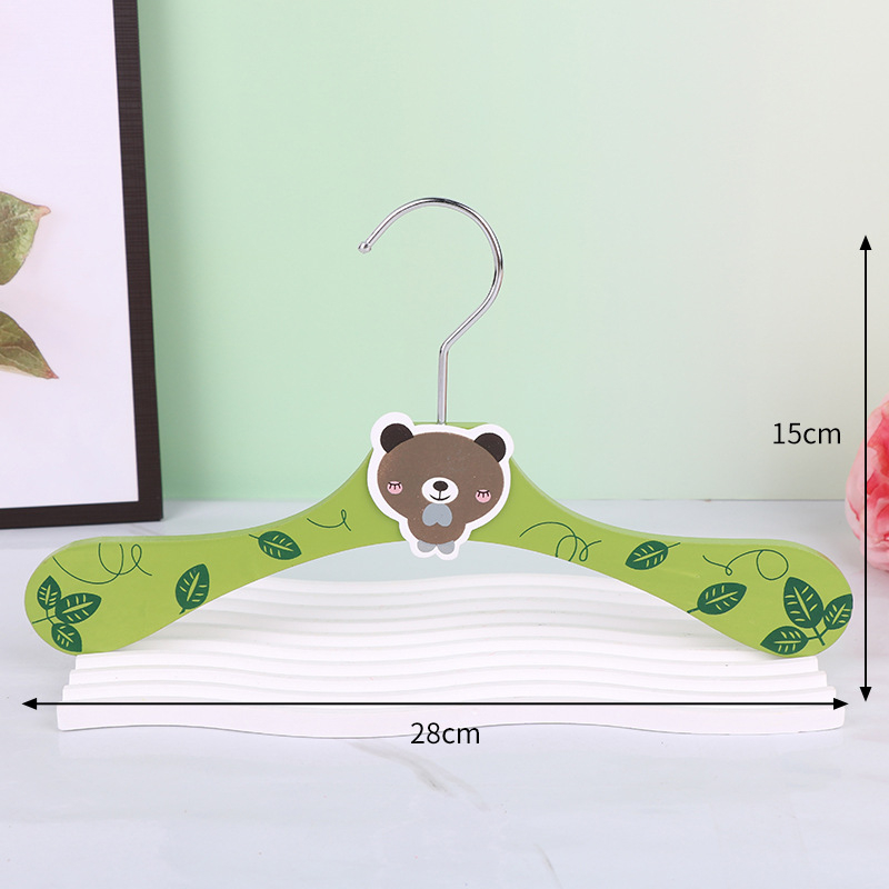 Nauja sandėlyje medinė vaikiška animacinių filmukų pakaba mažo gyvūno formos vaikiška drabužių pakaba kūrybinga medinė džiovyklė didmeninė prekyba