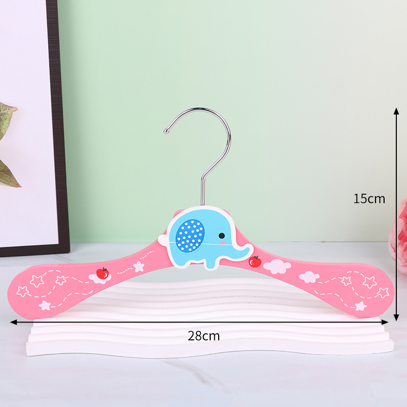 Nauja sandėlyje medinė vaikiška animacinių filmukų pakaba mažo gyvūno formos vaikiška drabužių pakaba kūrybinga medinė džiovyklė didmeninė prekyba