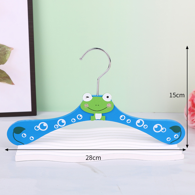 Nauja sandėlyje medinė vaikiška animacinių filmukų pakaba mažo gyvūno formos vaikiška drabužių pakaba kūrybinga medinė džiovyklė didmeninė prekyba