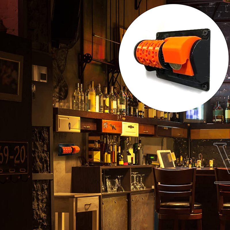 Naujas tarpvalstybinis prie sienos montuojamas alaus dangtelio atidarymo automatinis skaičiavimo butelių atidarytuvo prekystalis virtuvės klubo butelių atidarymo įrankis vietoje