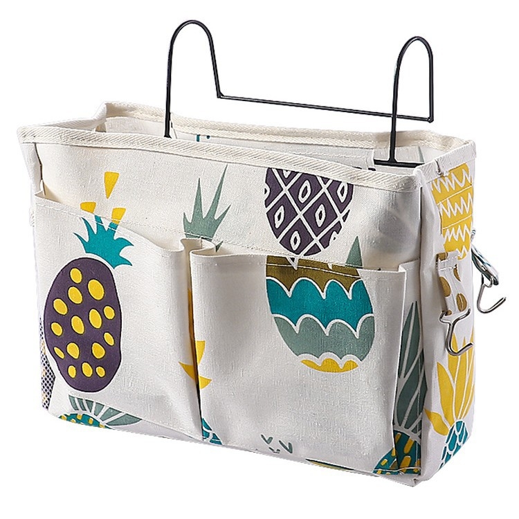 Multifunktsionaalne voodiäärne rippkott, kolledži ühiselamu voodiäärne riidest rippkorv, voodiriided, hoiustamise artefakt