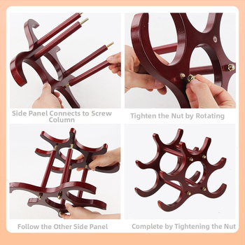 ✅ Ξύλινα διακοσμητικά ράφια κρασιών Ευρωπαϊκή δημιουργική θήκη κρασιού Ράφι ποτηριών κρασιού Αρχική θήκη κρασιού Ντουλάπι κόκκινου κρασιού Ράφι βιτρίνας κρασιού