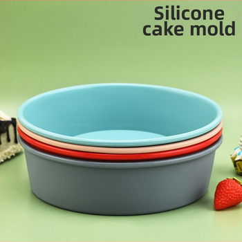 Silikoninės torto formos buitinė apvali silikoninė torto forma, orkaitė, oro keptuvė, kepimo įrankis