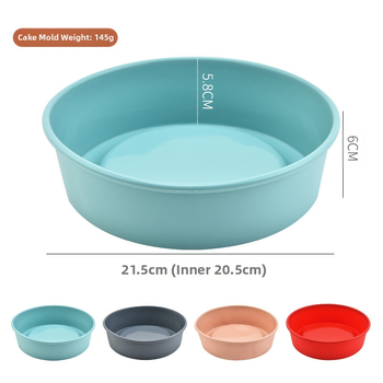 Silikoninės torto formos buitinė apvali silikoninė torto forma, orkaitė, oro keptuvė, kepimo įrankis