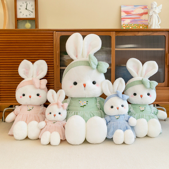 Κινούμενα σχέδια με σταυρωτή χαριτωμένη λούτρινη κούκλα με μαργαρίτα, καταπραϋντική κούκλα ύπνου ως δώρο διακοπών για φίλους και παιδιά