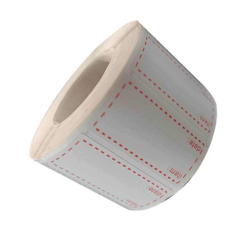 Tarpvalstybiniai 1 colio x 2 colių tušti, rašomi, nedžiūstantys lipnūs ritininiai lipdukai virtuvei, pritaikomi lipdukai šaldikliui