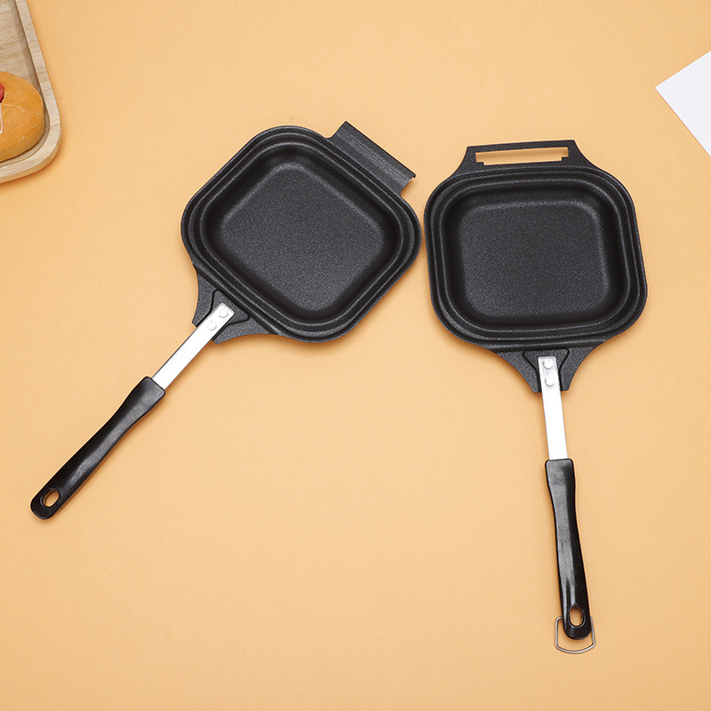 Alumiiniumist praepann kõrgendatud servadega, kahepoolne grillpann võileibade, leiva, steigi, burgerite ja munade jaoks, multifunktsionaalne