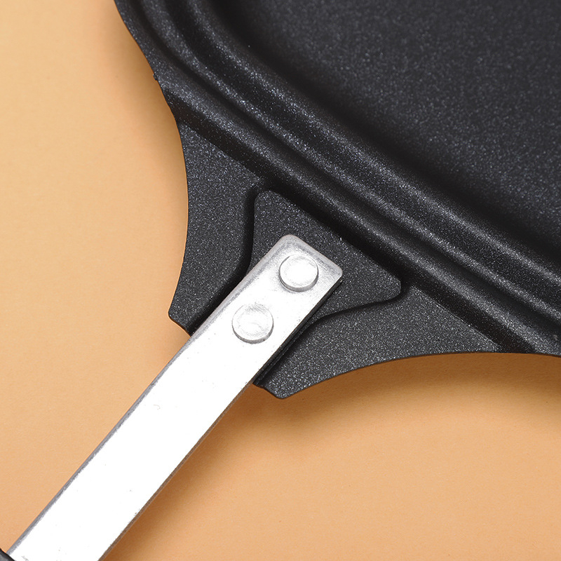 Alumiiniumist praepann kõrgendatud servadega, kahepoolne grillpann võileibade, leiva, steigi, burgerite ja munade jaoks, multifunktsionaalne