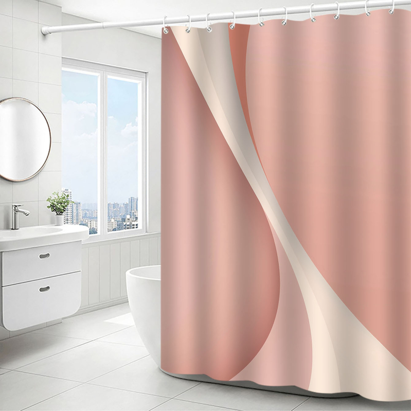 WC-dušikardin Veekindel hallituskindel dušikardin Konksudega ülikond Toruvaba WC-vannitoa vaheseina kardin