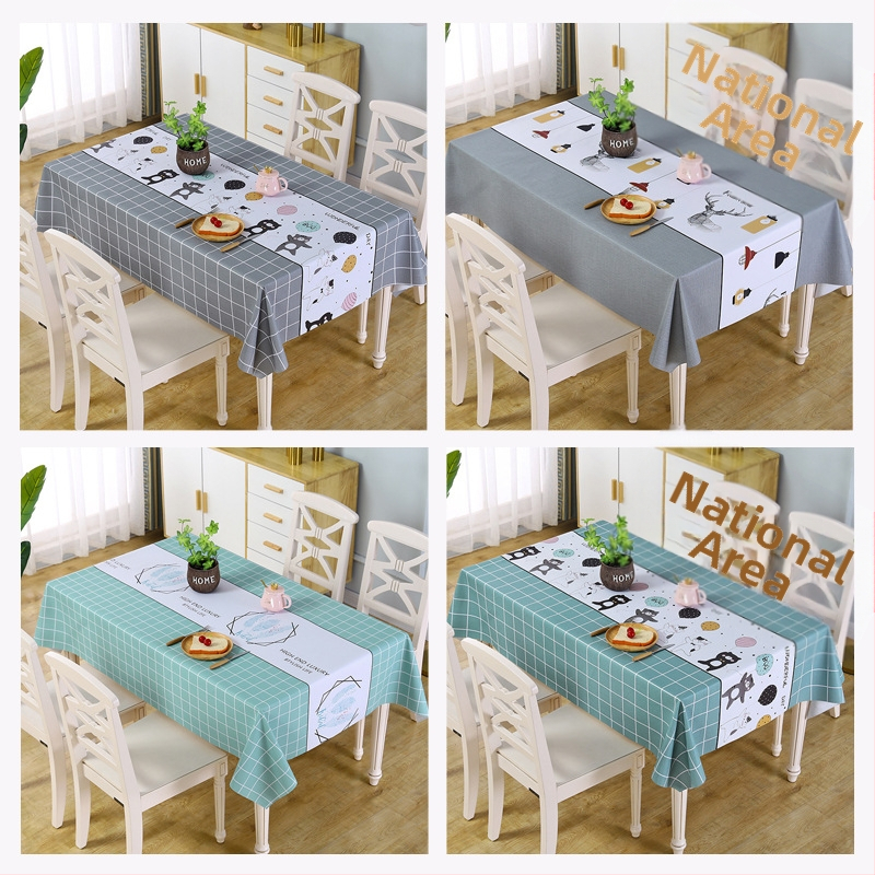 Piiriülene PVC laudlina, põletusvastane, veekindel, pesemisvaba ruuduline kohvilauamatt, õlikindel ja plekikindel ühiselamu lauamatt hulgimüügis