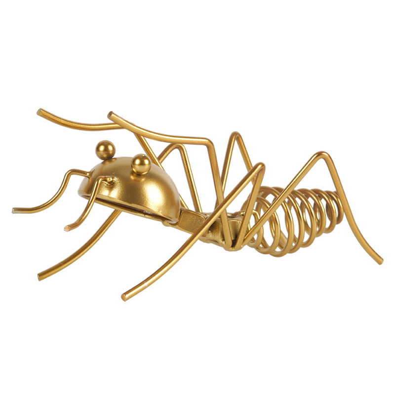 2024 m. raudonojo vyno stovo papuošalai, buitiniai kaltiniai geležiniai skruzdėlės formos dekoratyviniai amatai, vyno stovas, pasviręs, stilius