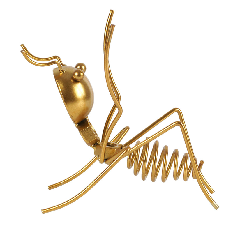 2024 m. raudonojo vyno stovo papuošalai, buitiniai kaltiniai geležiniai skruzdėlės formos dekoratyviniai amatai, vyno stovas, pasviręs, stilius