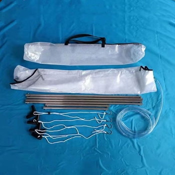 Paksendatud puhastuskate õhukanali masinale, tolmukindel kaitse lae reguleerimismasinale, spetsiaalne veekindlate puhastusvahendite komplekt veekotile