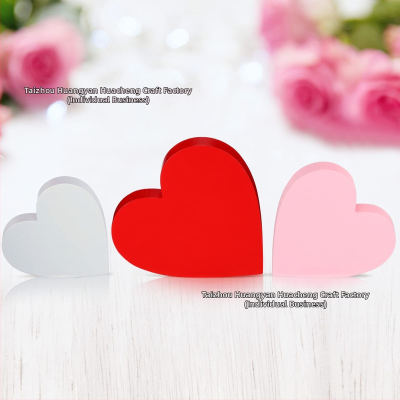 Tarpvalstybiniai sprogimai Valentino dienos meilė mediniai papuošalai vestuvės vestuvių vakarėlio dekoravimas Tanabata papuošalai mediniai amatai