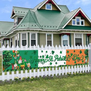 Σημαία Κήπου για την Ημέρα του Αγίου Πατρικίου, Είδη Διακόσμησης Εορταστικού Πάρτι, Εσωτερικού Χώρου, Εξωτερικού Χώρου, Μπάνερ με Λογότυπο Κήπου