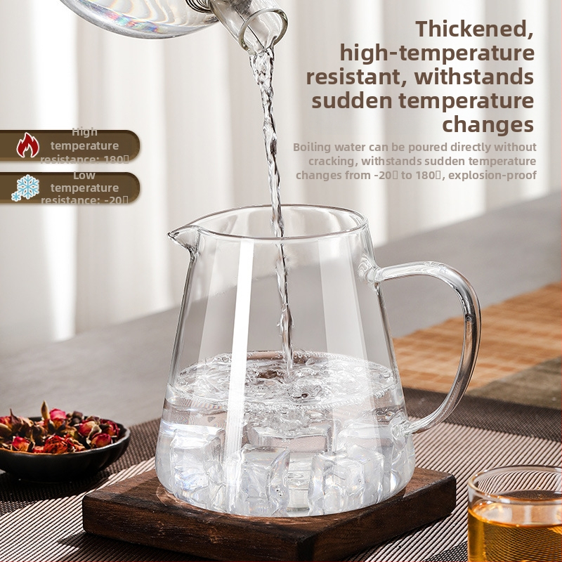 Vysokoteplotná sklenená kanvica na čaj s filtrom na čaj, čajová kanvica na separáciu vody, šálka na čaj, čajová súprava, vhodná do rúry na varenie čaju s elektrickým hrnčiarskym sporákom
