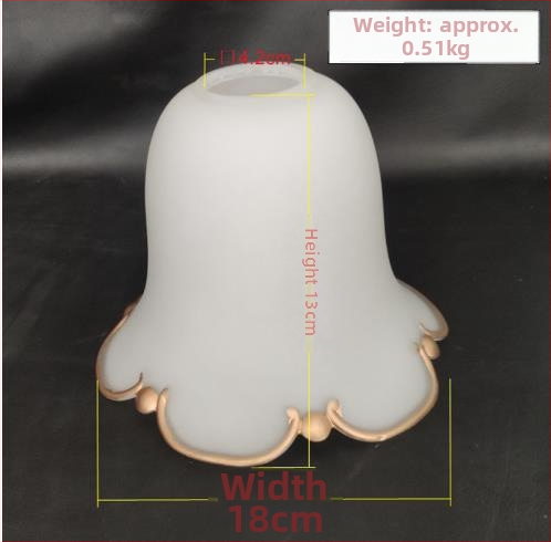 Matinio stiklo šviestuvo gaubto skylė, europietiškas sietynas, sieninis šviestuvas, šviestuvo gaubto apvalkalo, šviestuvo priedai, stalinė lempa „pasidaryk pats“, nauja