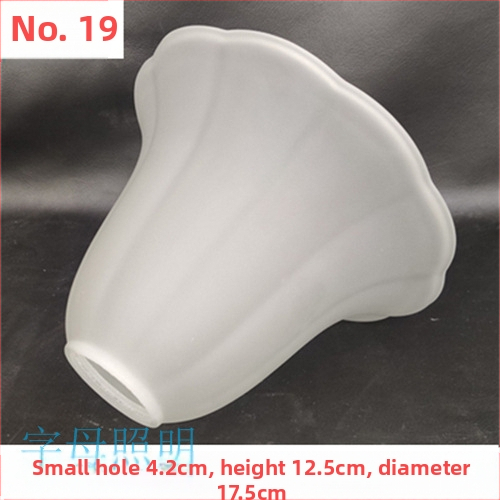 Matinio stiklo šviestuvo gaubto skylė, europietiškas sietynas, sieninis šviestuvas, šviestuvo gaubto apvalkalo, šviestuvo priedai, stalinė lempa „pasidaryk pats“, nauja