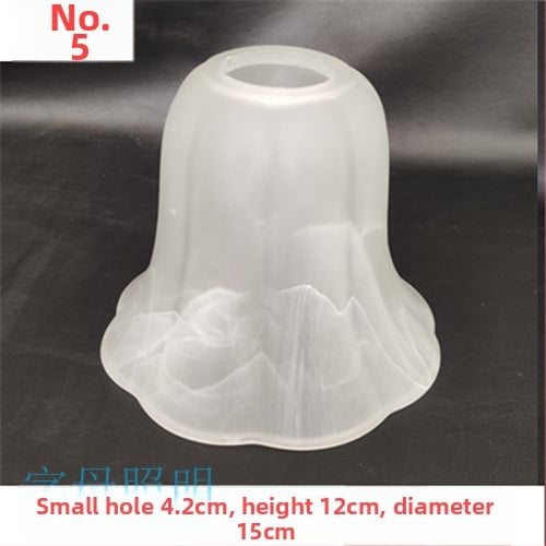 Matinio stiklo šviestuvo gaubto skylė, europietiškas sietynas, sieninis šviestuvas, šviestuvo gaubto apvalkalo, šviestuvo priedai, stalinė lempa „pasidaryk pats“, nauja