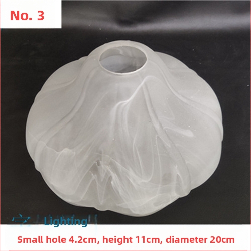 Matinio stiklo šviestuvo gaubto skylė, europietiškas sietynas, sieninis šviestuvas, šviestuvo gaubto apvalkalo, šviestuvo priedai, stalinė lempa „pasidaryk pats“, nauja