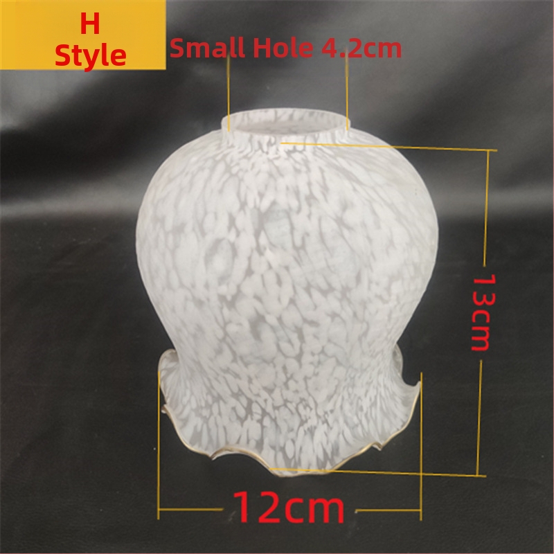 Matinio stiklo šviestuvo gaubto skylė, europietiškas sietynas, sieninis šviestuvas, šviestuvo gaubto apvalkalo, šviestuvo priedai, stalinė lempa „pasidaryk pats“, nauja