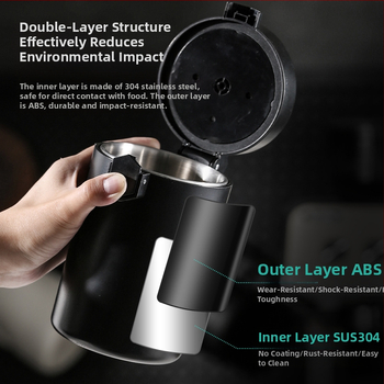 Uus toode 304 toidukvaliteediga väike terasest kahur kohviubade suletud paagiga, niiskuse jälgimisega kahekihiline mahuti ühesuunaline heitgaasipaak