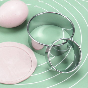 Δέρμα για ζυμαρικά από ανοξείδωτο ατσάλι, τριμερές καλούπι για ζυμαρικά κουζίνας, μεγάλο και μεσαίο, μικρό μέγεθος, ανοξείδωτο ατσάλι, οδοντιατρική κυκλική κοπή