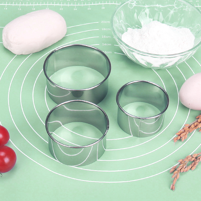 Nerūdijančio plieno koldūnų odelė, trijų dalių, virtuvės koldūnų odelė, didelė ir vidutinė, maža, nerūdijančio plieno, dantų apvali, pjaustyta