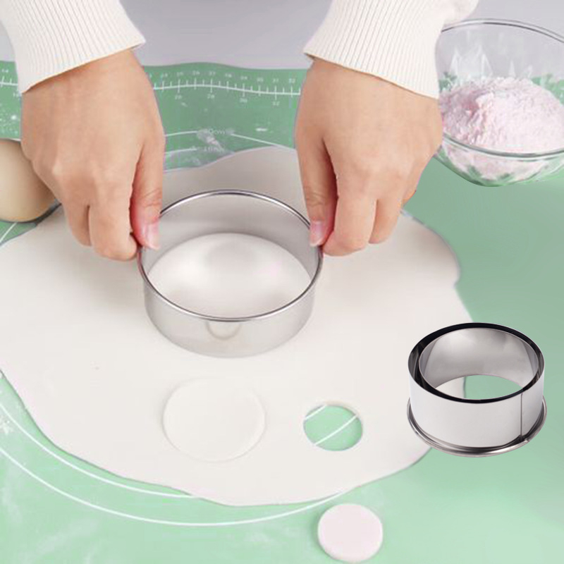 Nerūdijančio plieno koldūnų odelė, trijų dalių, virtuvės koldūnų odelė, didelė ir vidutinė, maža, nerūdijančio plieno, dantų apvali, pjaustyta