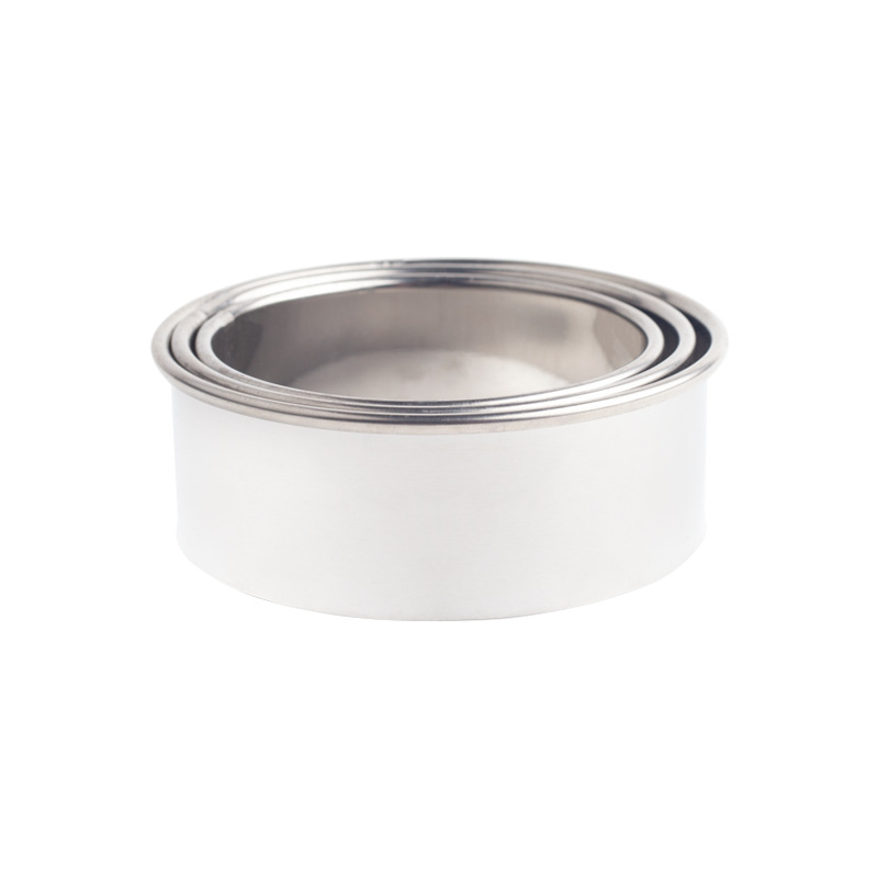 Nerūdijančio plieno koldūnų odelė, trijų dalių, virtuvės koldūnų odelė, didelė ir vidutinė, maža, nerūdijančio plieno, dantų apvali, pjaustyta