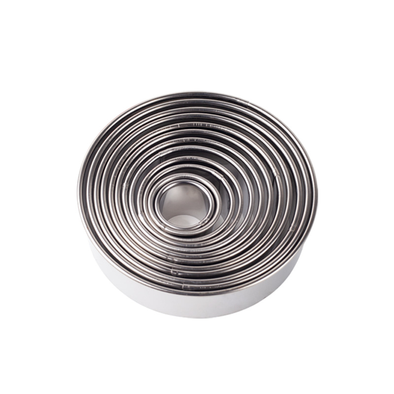 Nerūdijančio plieno koldūnų odelė, trijų dalių, virtuvės koldūnų odelė, didelė ir vidutinė, maža, nerūdijančio plieno, dantų apvali, pjaustyta