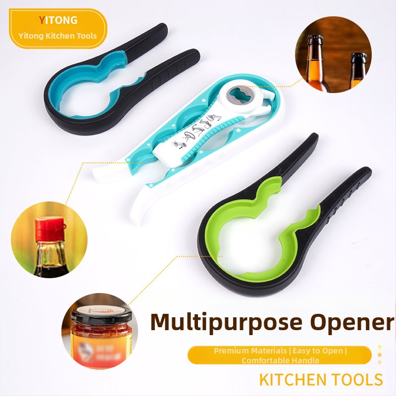 Tarpvalstybinis didmeninis penkių viename daugiafunkcis skardinių atidarytuvas, tinkantis buitiniam rankiniu būdu neslystančiam, darbo taupančiam dangtelių atidarytuvui, butelių atidarytuvui