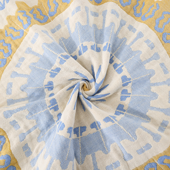 Multi-strat de bumbac tifon acoperire pătură prosop acoperire pătură pat dublu cearșaf birou aer condiționat pătură casual cu ciucuri