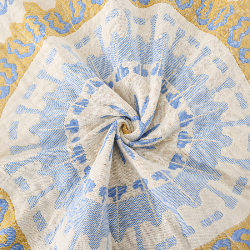 Multi-strat de bumbac tifon acoperire pătură prosop acoperire pătură pat dublu cearșaf birou aer condiționat pătură casual cu ciucuri