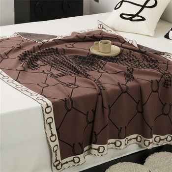 Naujas Šiaurės šalių vintažinis jojimo stiliaus megztas pledas, svetainės sofos pledas, biuro snukučio pledas, Hoffson