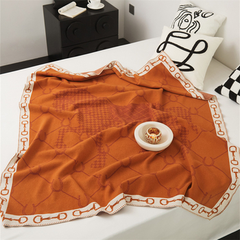 Naujas Šiaurės šalių vintažinis jojimo stiliaus megztas pledas, svetainės sofos pledas, biuro snukučio pledas, Hoffson