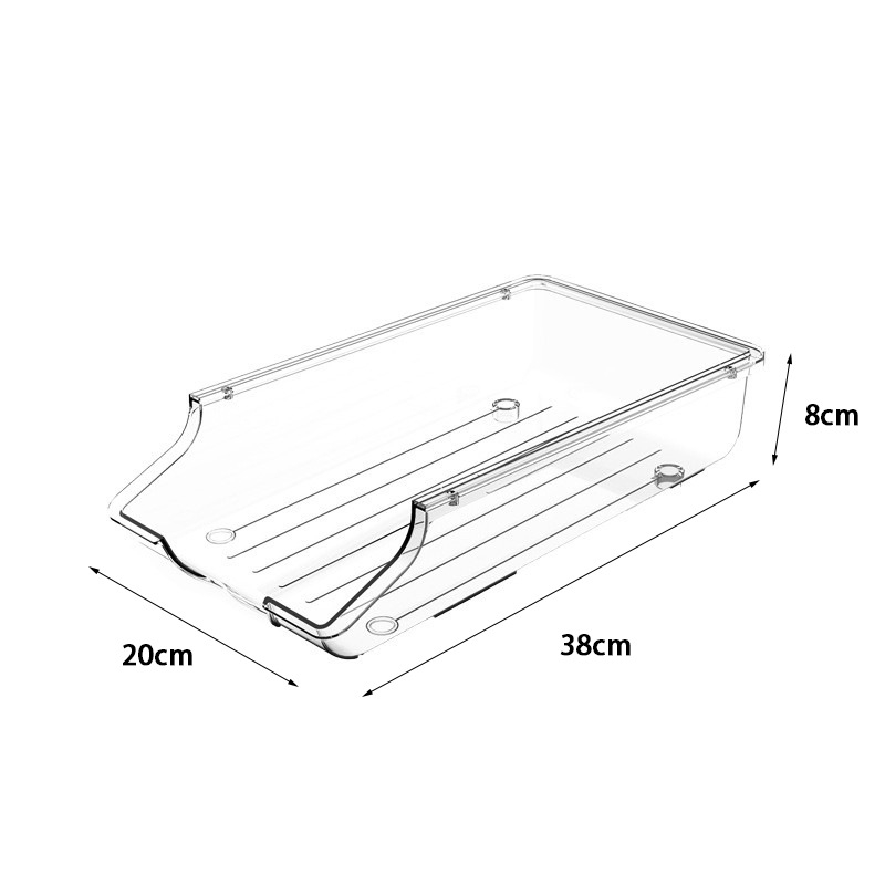 Túlcsordulásos vásárlás kétrétegű hűtőszekrény italtároló doboz doboz guruló szervező állvány kóla tároló állvány konyhai tároló doboz
