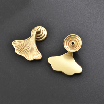 Νέα κινέζικη λαβή από κράμα ψευδαργύρου, κινέζικο συρτάρι επίπλων, βιβλίο κρασιού, παπούτσια, κομοδίνο, ντουλάπα, λαβή πόρτας Ginkgo