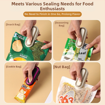 Mini sandarinimo mašina, tarpvalstybinė mažų pakuočių buitinių plastikinių maišelių maisto konservavimo sandarinimo vakuuminė plastiko sandarinimo mašina, užkandžių artefaktas