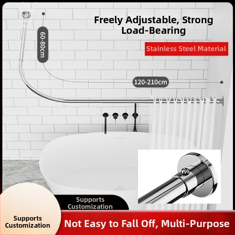 Gamintojas Dušo užuolaidos karnizas Lenktas teleskopinis strypas Perforuotas L formos strypas Vonios kambario strypas Be perforavimo Teleskopinis L formos strypas Nerūdijančio plieno storinimas