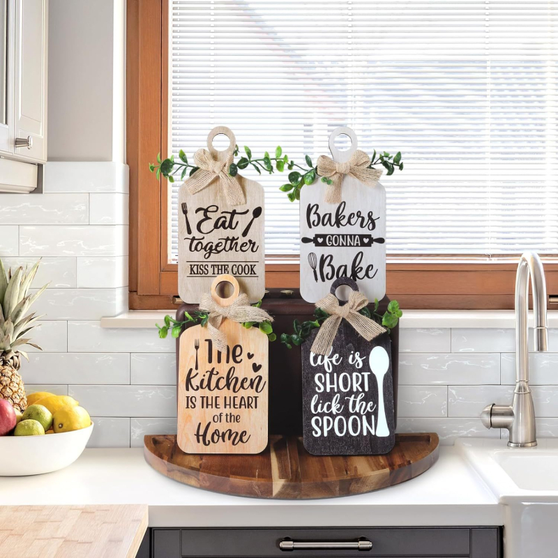 Piiriülesed puidust köögi seinale kinnitatavad kaunistused retro maamaja stiilis puidust ripatsite tootjad hulgimüügist